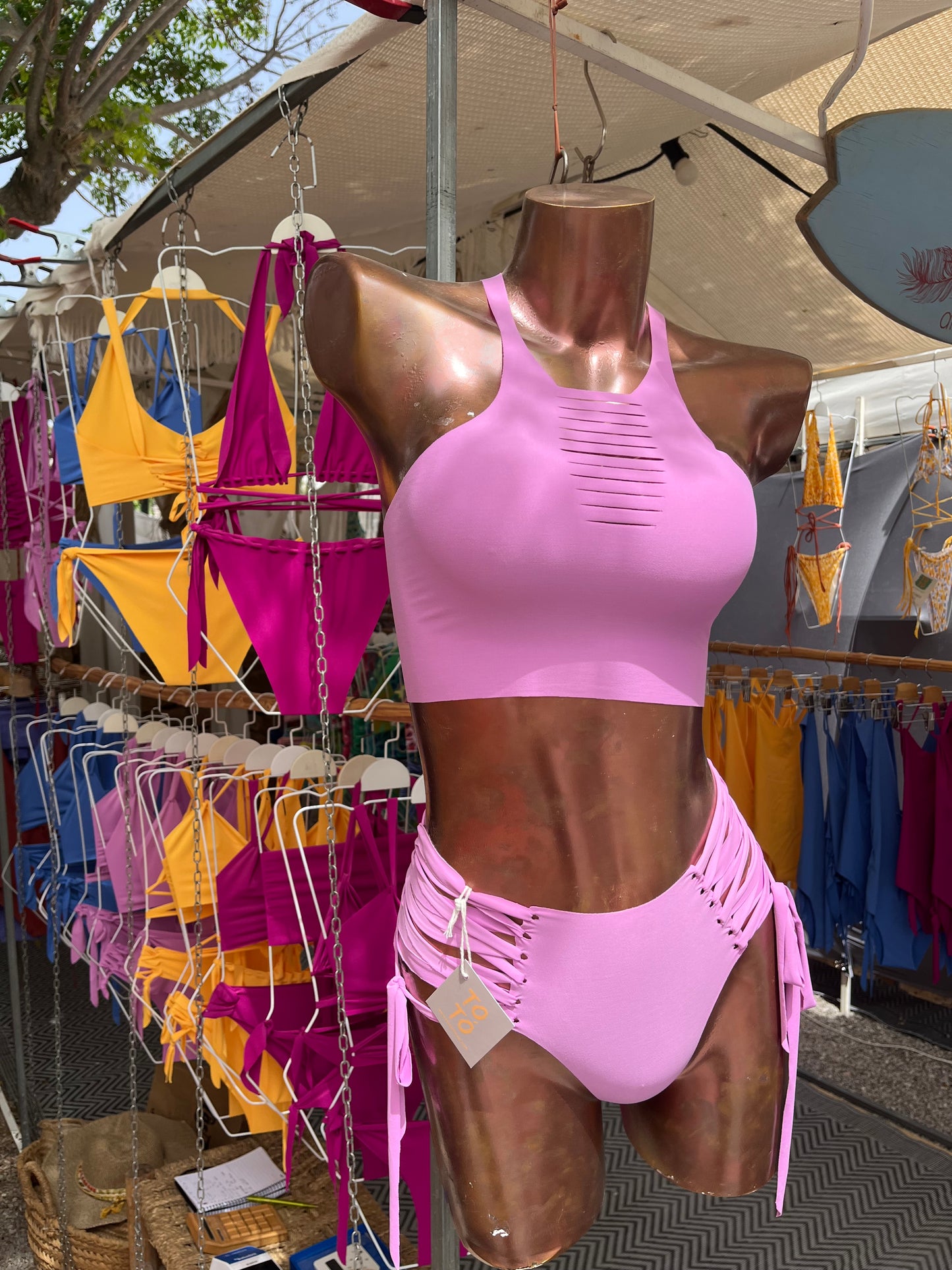 Aria set bikini seamless and handmade One size